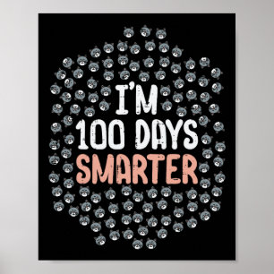 100 dagar Smartare 100-dagarsdag för skolkattunge Poster