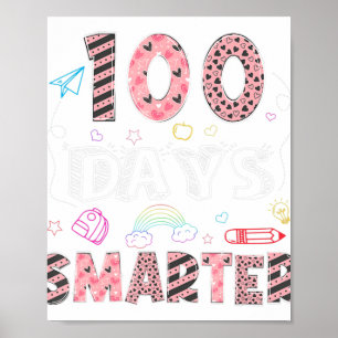 100 dagar Smartare 100-dagarsdag för Valentineser Poster