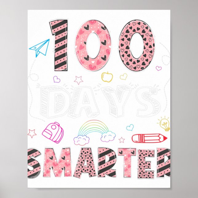 100 dagar Smartare 100-dagarsdag för Valentineser  Poster (Framsidan)