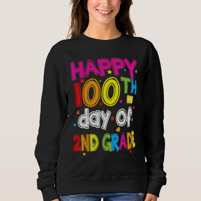 100 dagar smartare andra klass 100:e dagen i skola t shirt (Framsida)