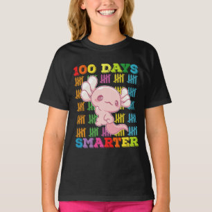 100 dagar Smartare Axolotl 100-dagarsdag i skolan T Shirt