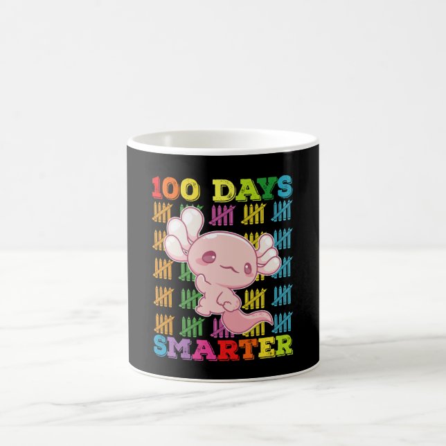 100 dagar smartare Axolotl 100:e skoldagen Kaffemugg (Center)