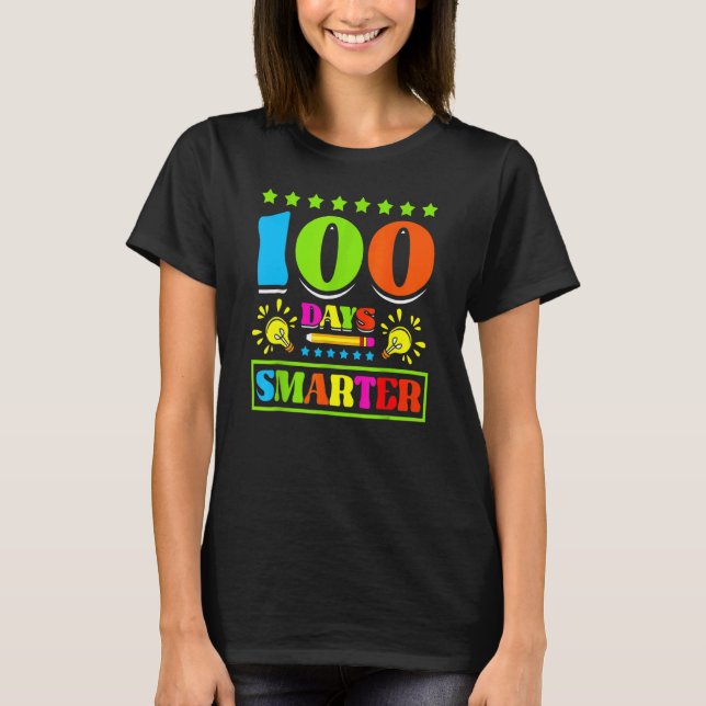 100 dagar smartare barn 100:e skollov studier t shirt (Framsida)