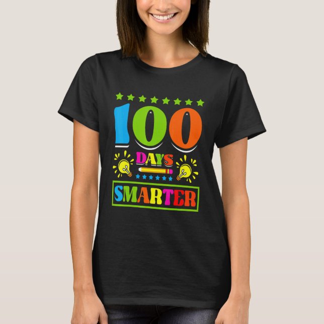100 dagar smartare barn 100:e skollov studier t shirt (Framsida)