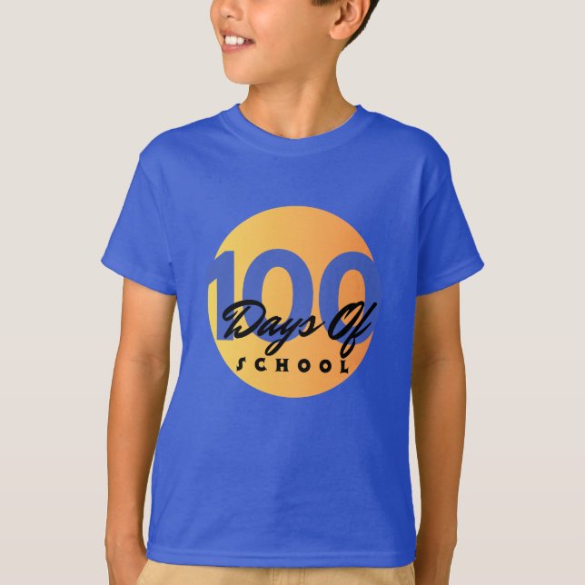 100 dagar smartare: Barnens 100 dagar i skolan T Shirt (Framsida)