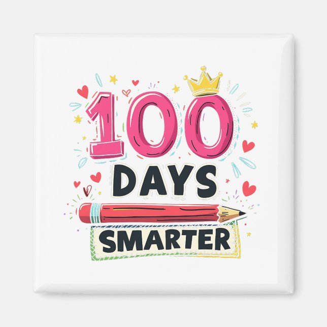 100 dagar Smartare dagar för skollärare Magnet (Framsidan)