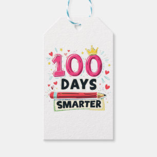 100 dagar Smartare dagar för skollärare Presentetikett