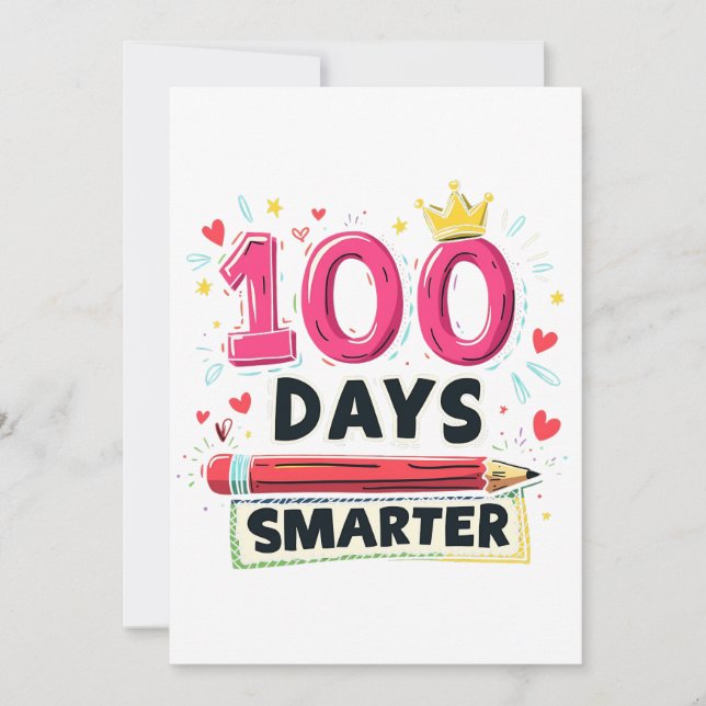 100 dagar Smartare dagar för skollärare Spara Datumet (Framsida)