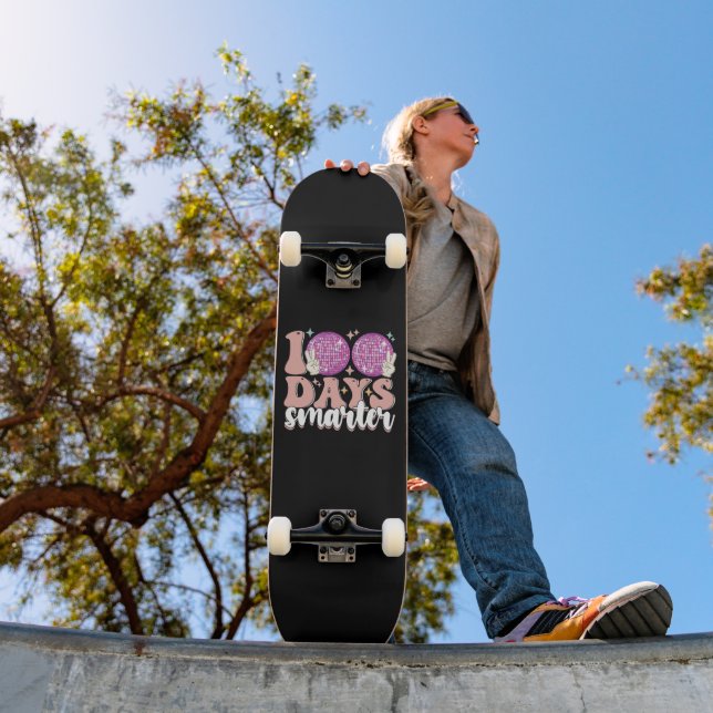 100 dagar smartare Disco Ball 100:e skoldagen Mini Skateboard Bräda 18,5 Cm (Utomhus 1)