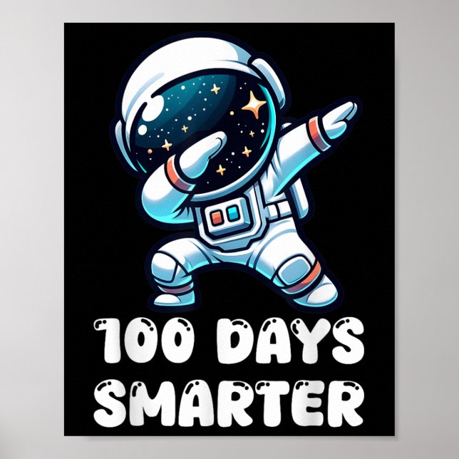 100 dagar Smartare doftning av astronaut 100 dagar Poster (Framsidan)