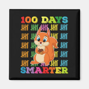100 dagar smartare ekorre 100:e skoldagen magnet