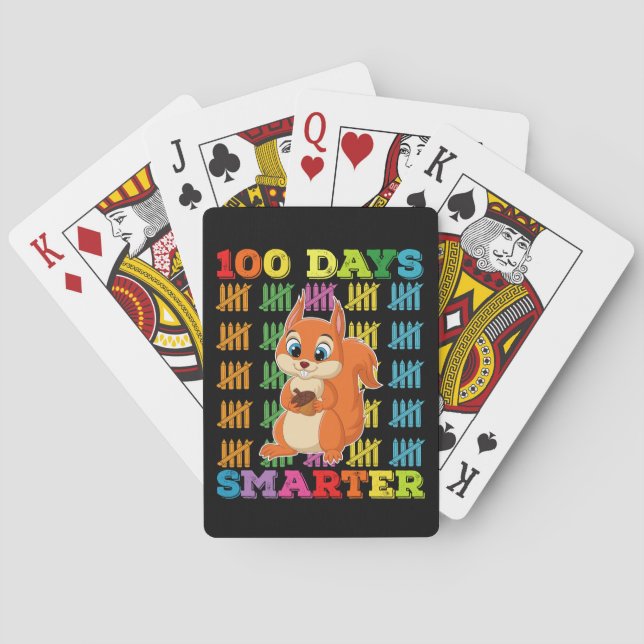 100 dagar Smartare ekorre 100 skoldag Casinokort (Baksidan)