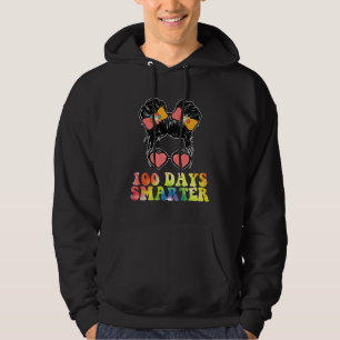 100 dagar smartare flickors slarviga tofs skola ti hoodie