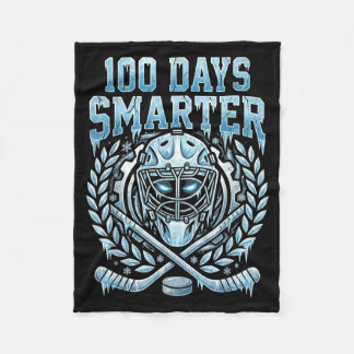 100 dagar smartare Glad 100-årsdag för hockeyskola Fleecefilt