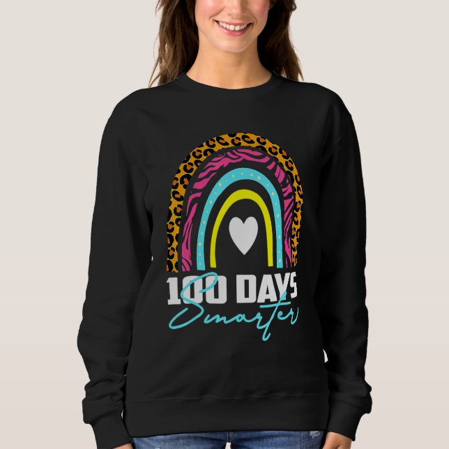 100 dagar smartare Glad 100-årsdag för skolan regn T Shirt (Framsida)