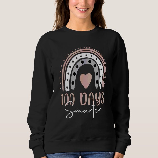 100 dagar smartare Glad 100-årsdag för skolan regn T Shirt (Framsida)