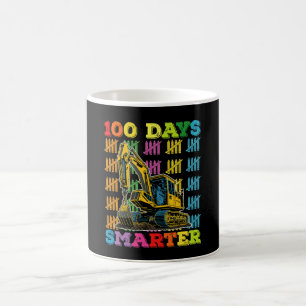 100 dagar smartare Grävmaskin 100:e skoldagen Kaffemugg