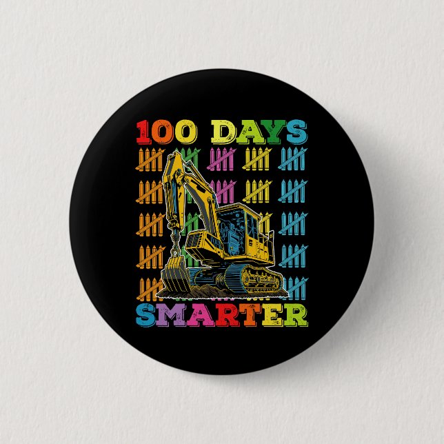 100 dagar smartare grävmaskin 100:e skoldagen knapp (Framsida)
