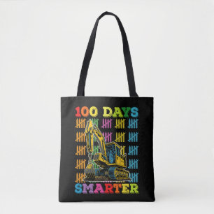 100 dagar smartare grävmaskin 100:e skoldagen tygkasse