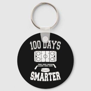 100 dagar Smartare hockey-sport 100-dagars skoldag Nyckelring