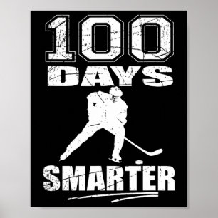 100 dagar Smartare hockey-sport 100-dagars skoldag Poster