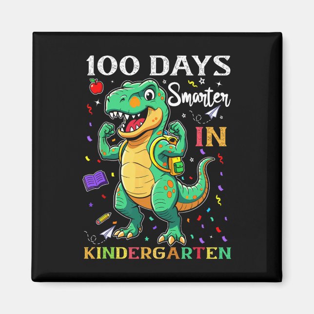 100 dagar smartare i förskolan pojkar 100:e dagarn magnet (Framsidan)
