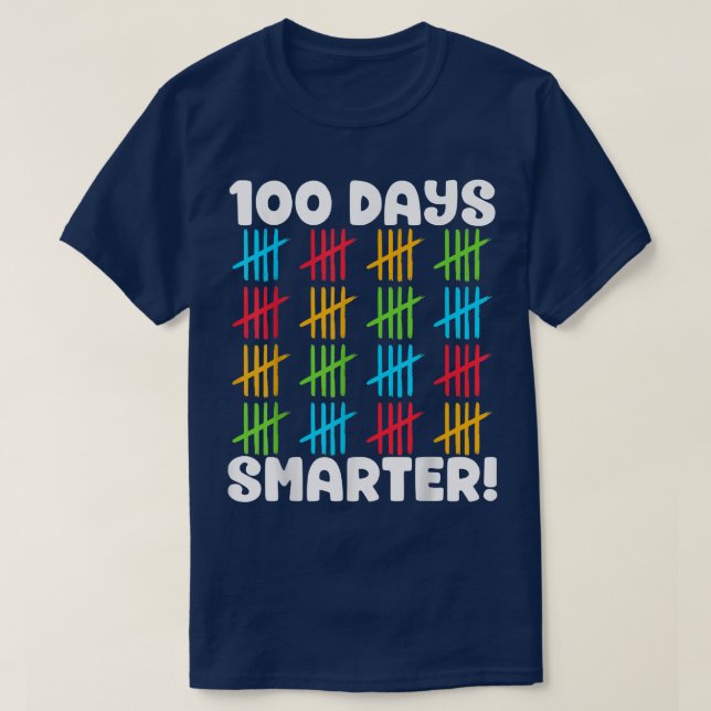 100 dagar Smartare jute 100 dagar i skolan Student T Shirt (Design framsida)