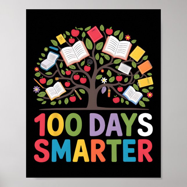 100 dagar smartare - Kreativ och inspirerande Träd Poster (Framsidan)