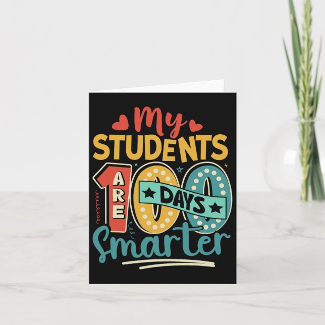 100 dagar Smartare lärare - 100-dagarsdag i Scho Kort (Framsida)