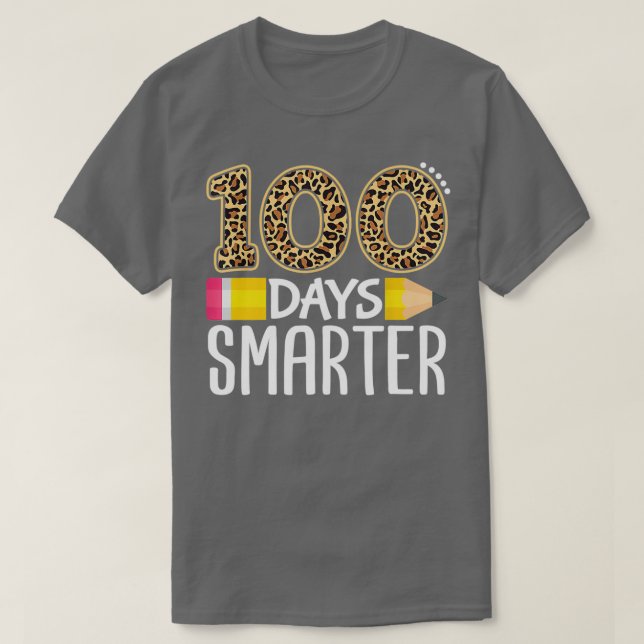 100 dagar Smartare lärare eller 100 dagar Student T Shirt (Design framsida)