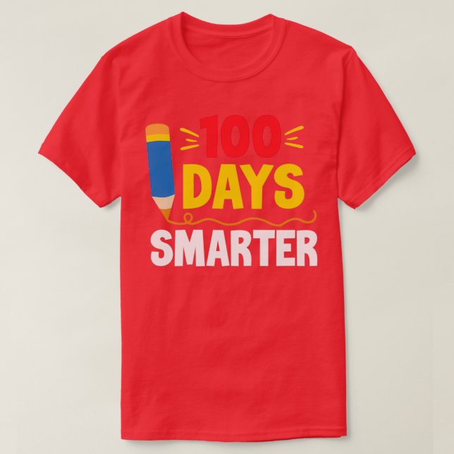 100 dagar Smartare lärare eller 100 dagar Student  T Shirt (Design framsida)