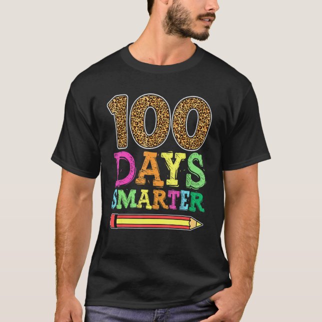 100 dagar smartare Leopardskolan , Kid Pojke Flick T Shirt (Framsida)