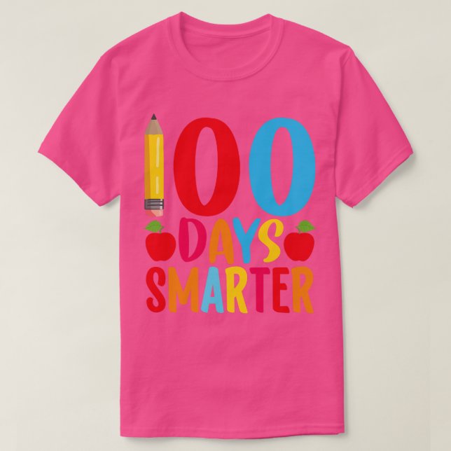 100 dagar Smartare Lycklig 100 dagar med Prek 100  T Shirt (Design framsida)