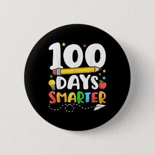 100 dagar Smartare Lycklig 100-dagarsdag för skoll Knapp