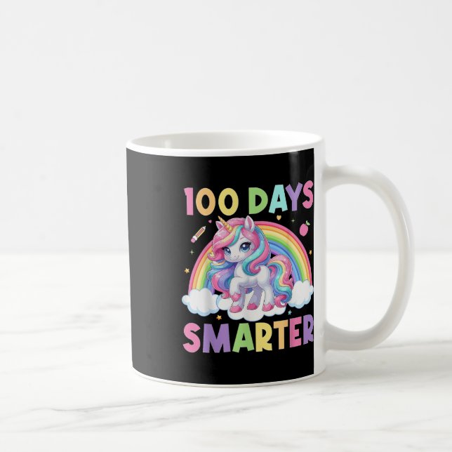 100 dagar Smartare Lycklig 100-dagarsdag för skolm Kaffemugg (Höger)