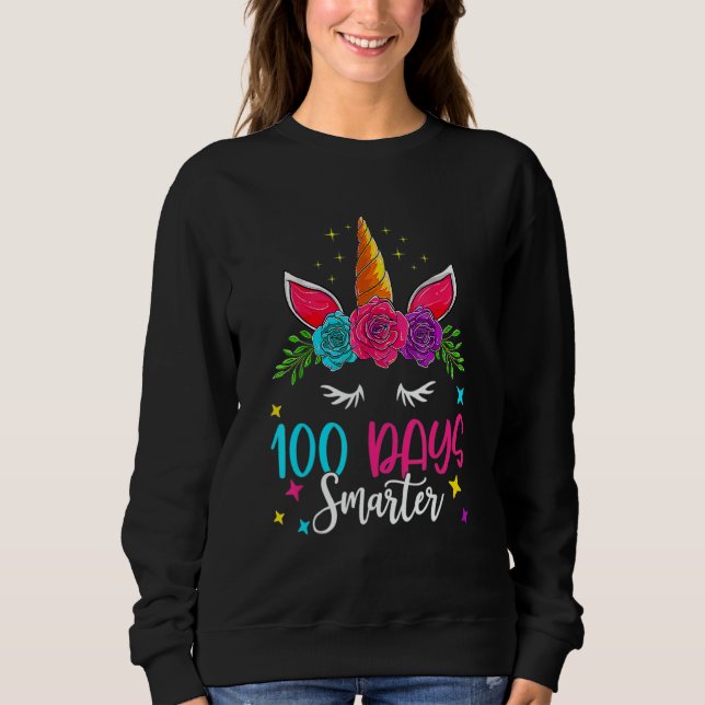 100 dagar Smartare Lycklig 100-dagarsdag för skolm T Shirt (Framsida)