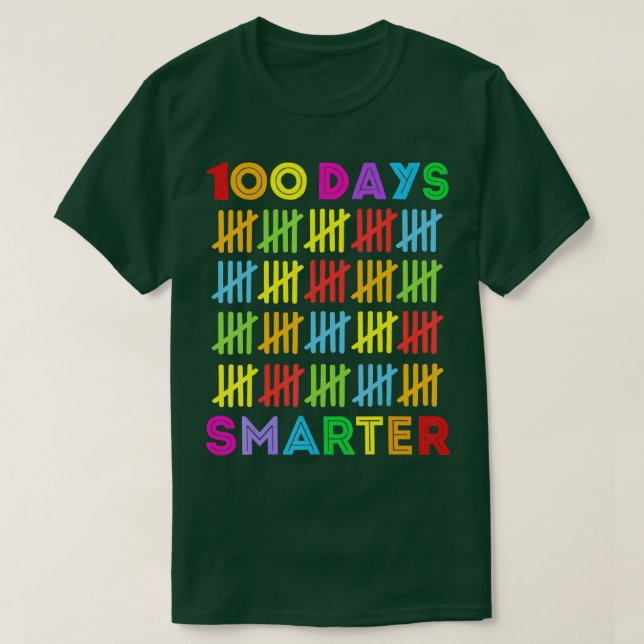 100 dagar Smartare Lycklig 100-dagarsdagen i Stude T Shirt (Design framsida)