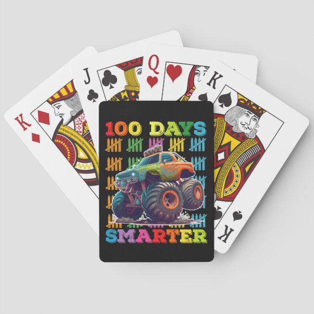 100 dagar Smartare måndag Lastbil 100-dagarsskola Casinokort (Baksidan)