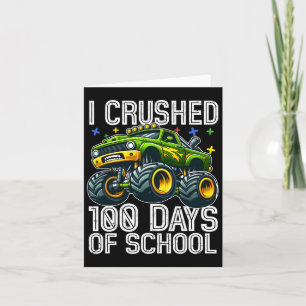 100 dagar Smartare Monster Lastbil 100 dagar i sko Kort
