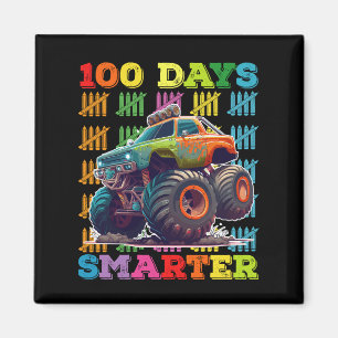 100 dagar smartare monstertruck 100:e skoldagen magnet
