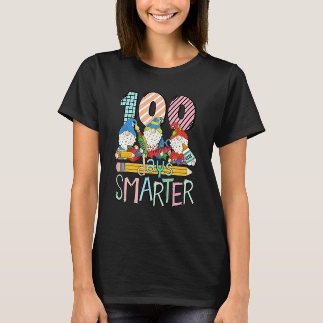 100 dagar Smartare nome - 100-dagarsdag i skolan 2 T Shirt (Framsida)