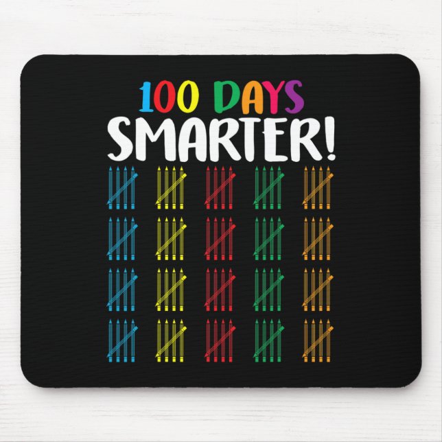 100 dagar smartare Räkna Hash Marks-dagar med scho Musmatta (Framsidan)