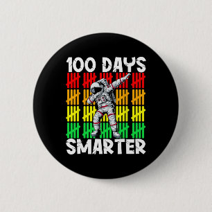 100 dagar Smartare rymdaut 100 dagars skola Knapp