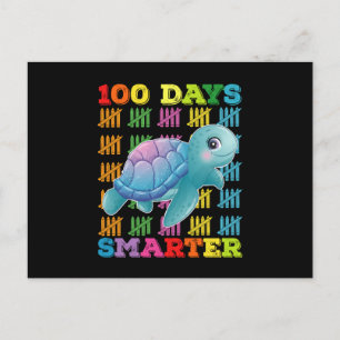 100 dagar Smartare sköldpadda 100 skoldagar Vykort