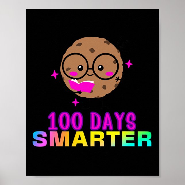 100 dagar smartare smart cookie med Gles Cute Roli Poster (Framsidan)