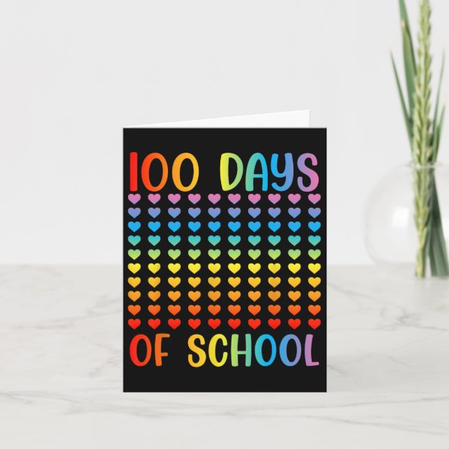 100 dagar Smartare Studenter 100 dagar med skolhjä Kort (Framsida)