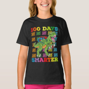 100 dagar smartare T Rex dinosaurie 100:e dagens s Shirt