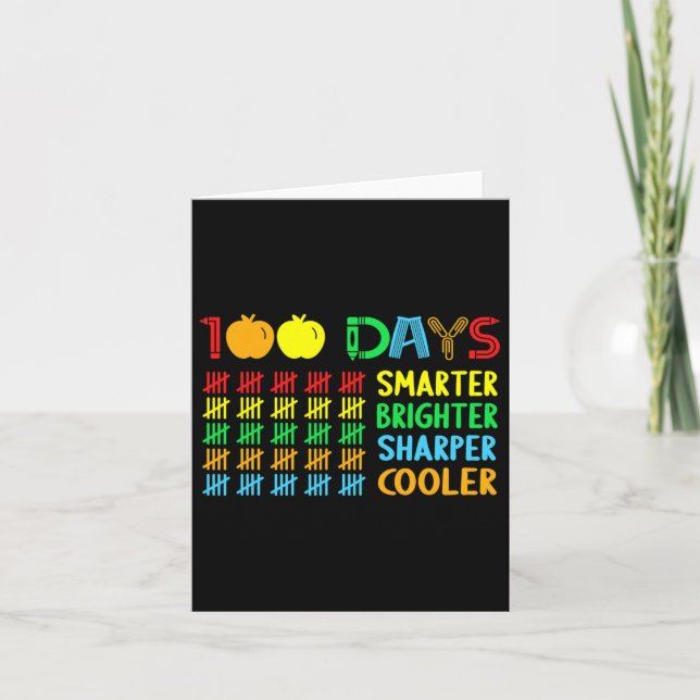 100 dagar smartare Vassare 100 Scho-dagar Kort (Framsida)