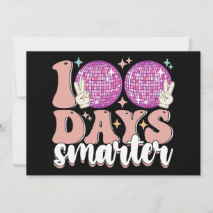 100 dagar Smarter Disco Boll 100 skoldag Inbjudningar