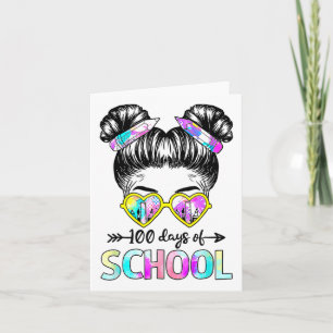 100 dagar Smarter Girls Messy Bun Hair 100 dagar 1 Kort